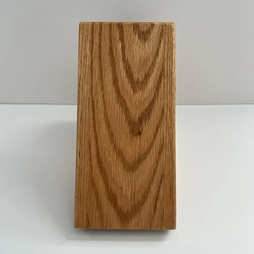 Cutco Studio Set Knife Storage Block #1751 Honey Oak Wood 8 Slot Holder USA